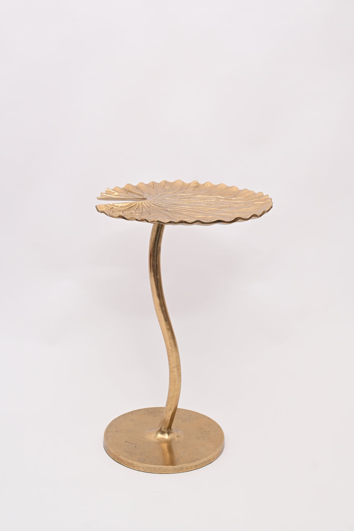 Fiora Gold Cast Aluminium Side Table