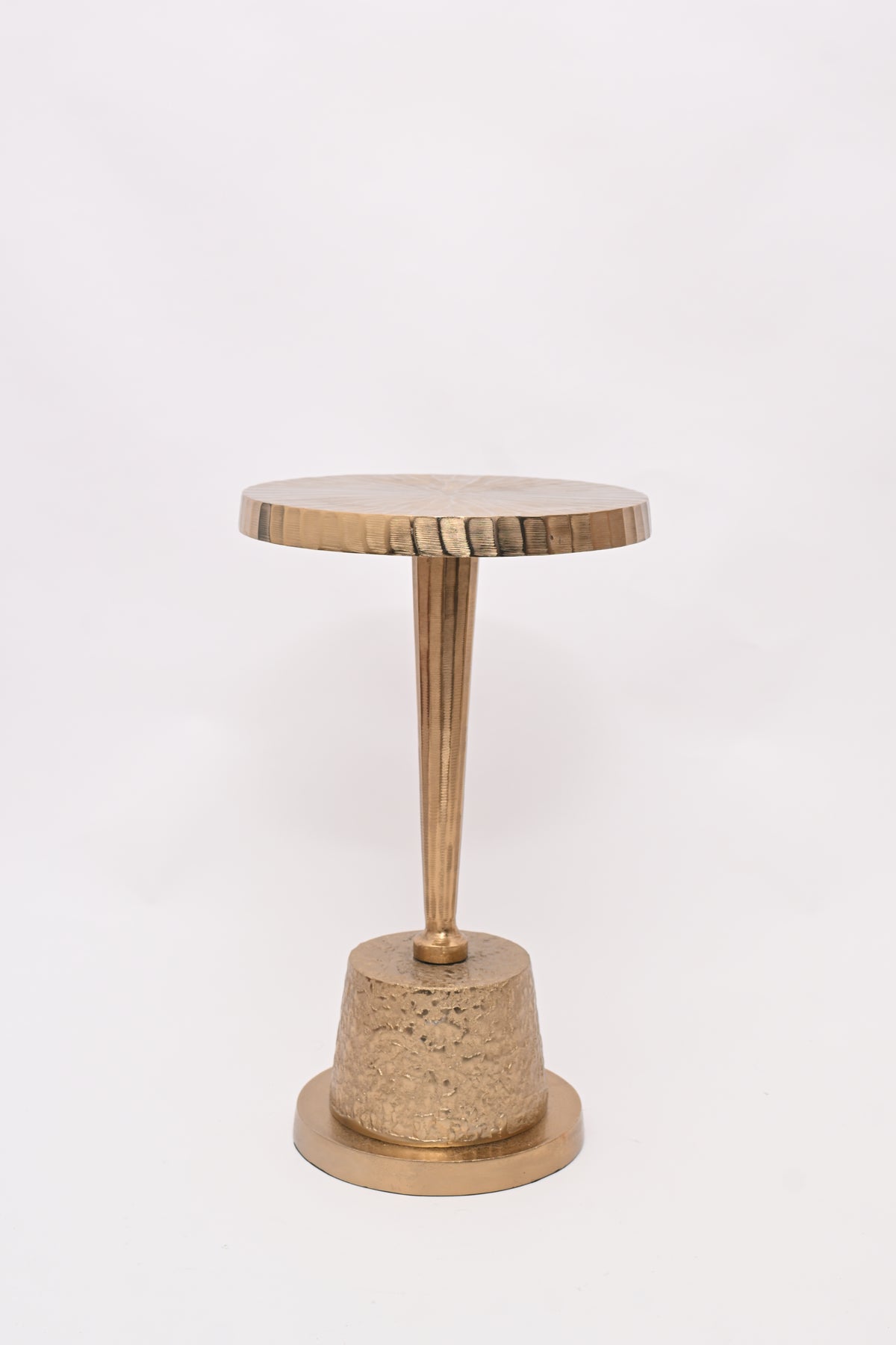Solara Gold Cast Aluminium Side Table
