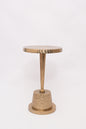 Solara Gold Cast Aluminium Side Table